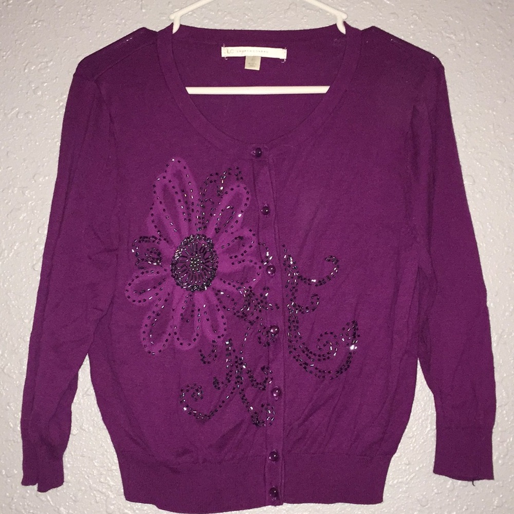 LC Lauren Conrad scoop neck cardigan